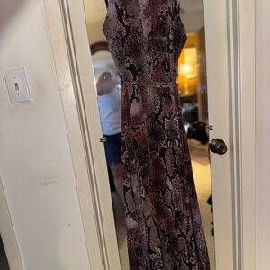 City Chic Exotic Reptile Print Dress